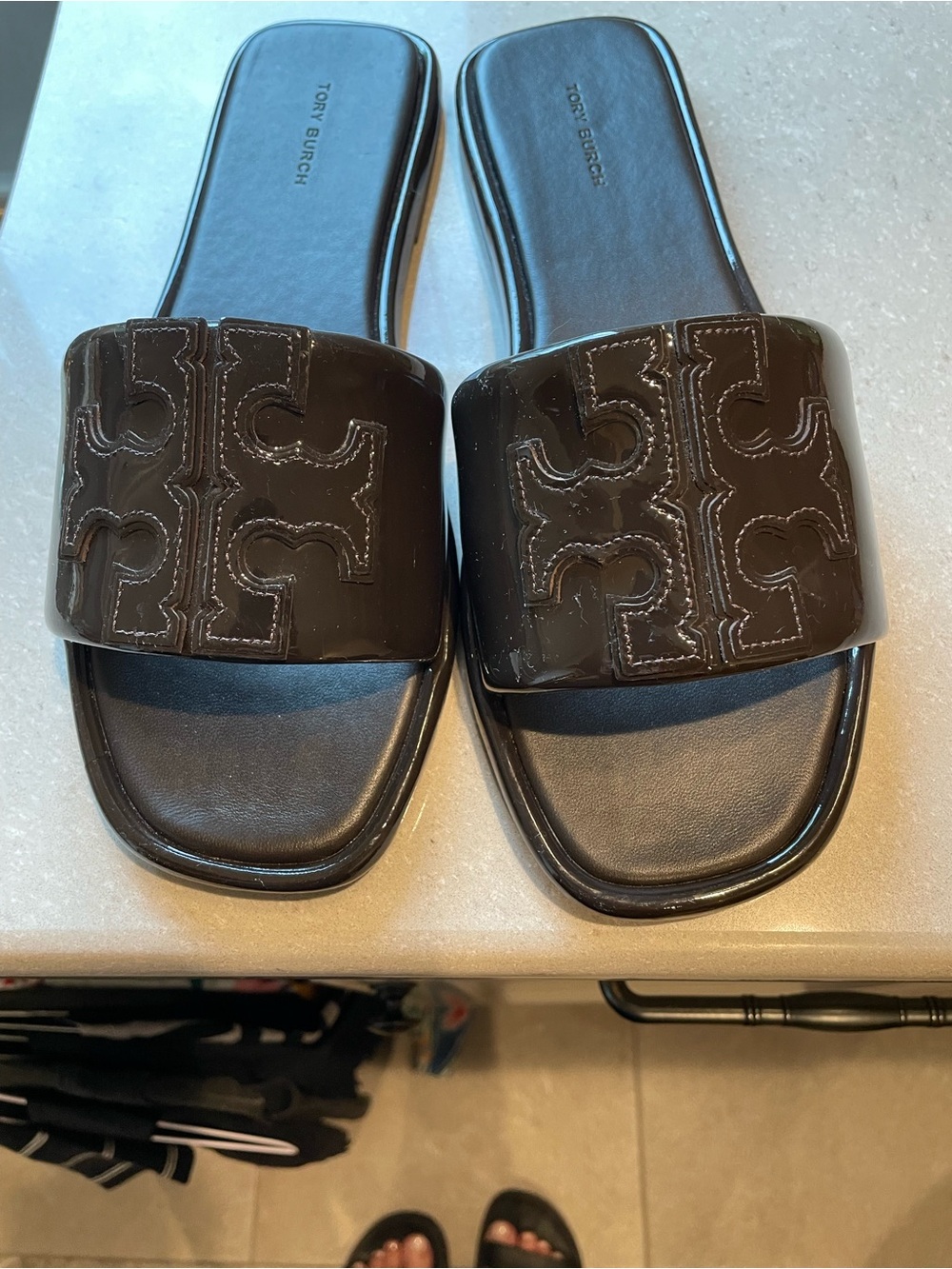 Tory Burch Double T Sport Slide | Coco - Picture 4 of 12
